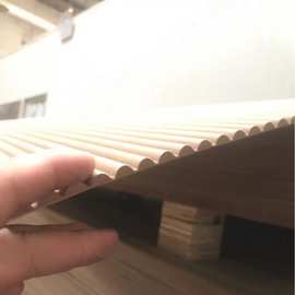 半圆浮雕板可弯曲高密度波浪板家具装饰线条造型浮雕板批发