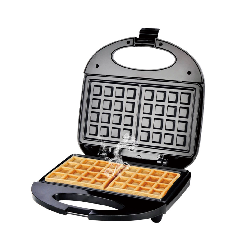 Panini electric waffle machine, iron sandwich machine, bubble egg cake oven breakfast machine, three-dimensional heating