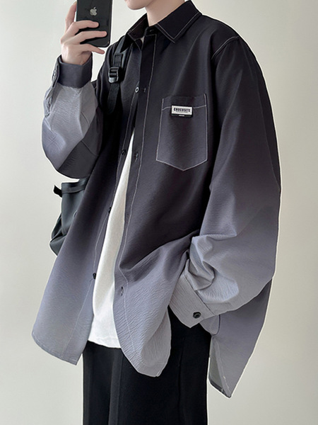 Retro demi-season design shirt for leisure