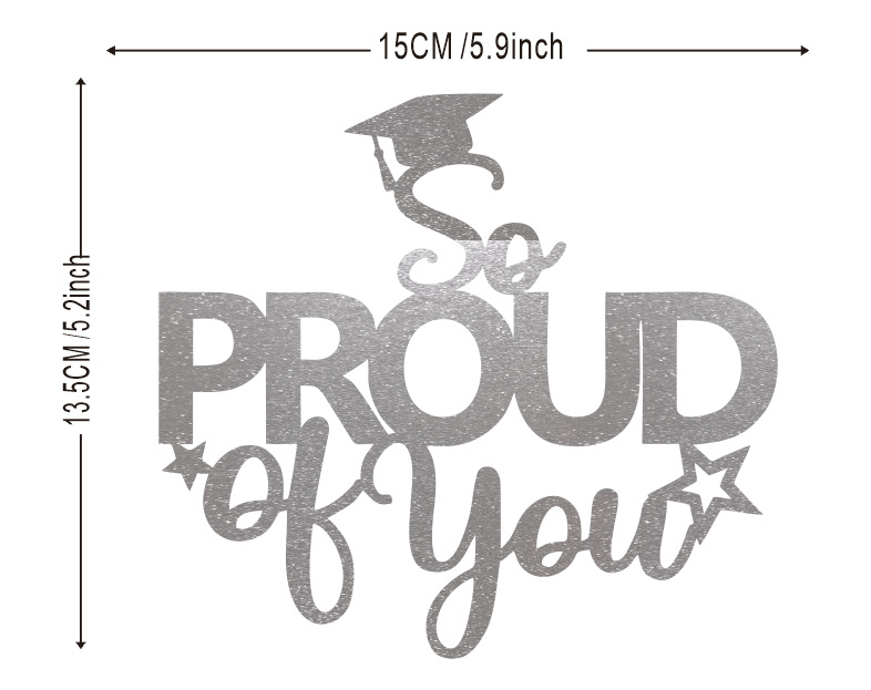 La temporada de graduación de la torta de la tarjeta de decoración 2024 Negro Flash partido Colegio grueso papel no es fácil de romper el comercio exterior transfronterizo