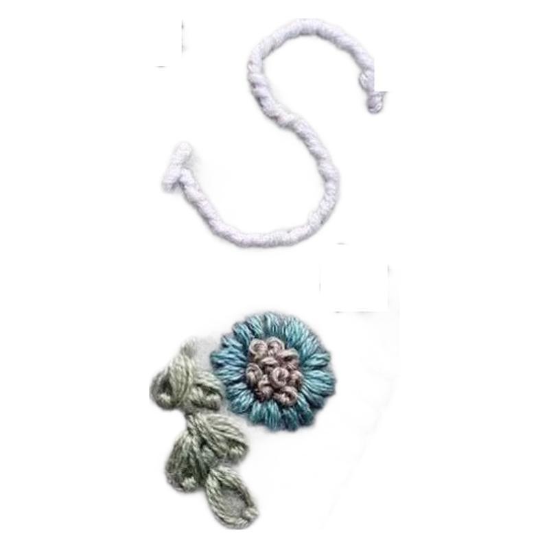 AMAZON 인기 중국 스타일 자수 책갈피 국경을 넘나드는 신제품 자수 책 삼각형 책갈피 펠트 코너 책갈피