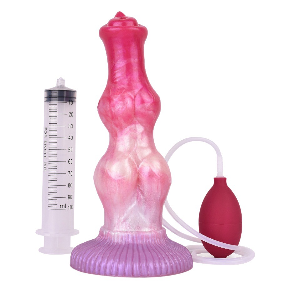 NNSX spray de agua tiro perro Polla salchicha irrigador pareja coqueteo consolador productos adultos del sexo