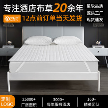 酒店床墊保護套席夢思床笠防滑透氣磨毛夾棉賓館床罩酒店保護墊