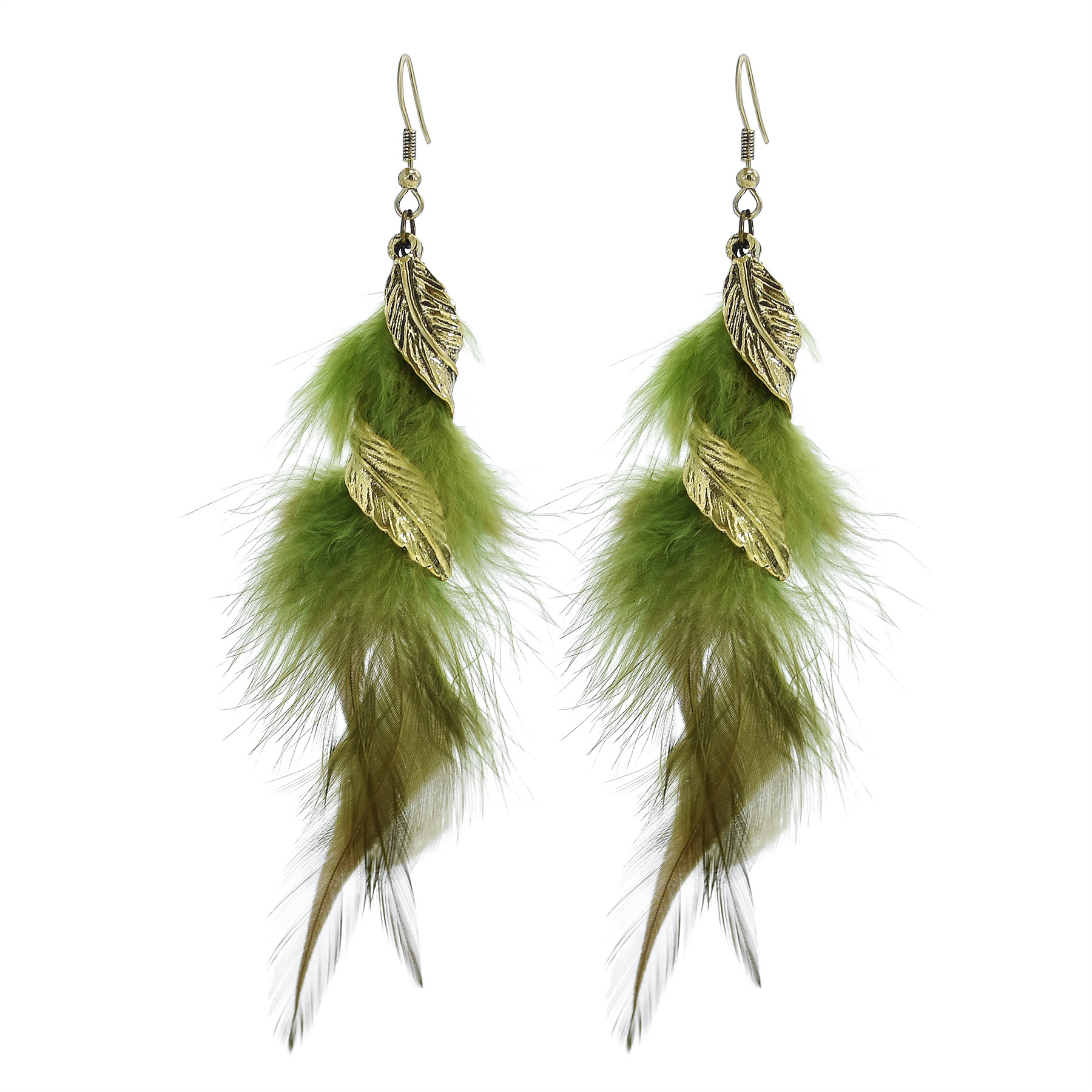 Ethnic Style Geometric Feather Women's Drop Earrings 1 Pair display picture 6