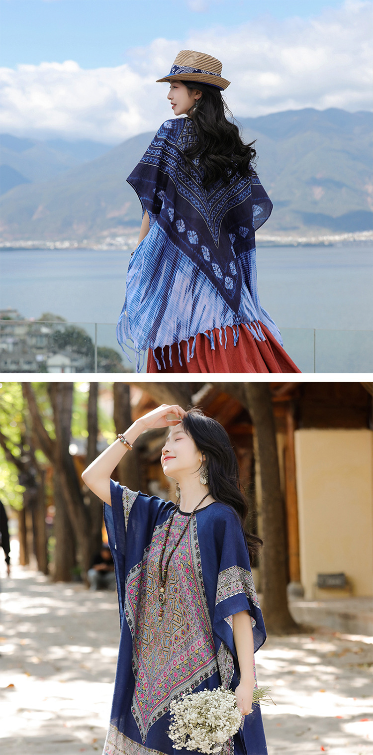 Women's Retro Ethnic Style Printing Polyester Shawl display picture 2