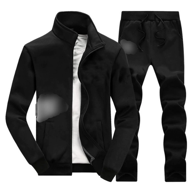 2021 новый мужской трансграничный спортивный костюм для отдыха, осенний мужской костюм с длинным рукавом, трансграничный воротник-стойка, мужской костюм из двух частей