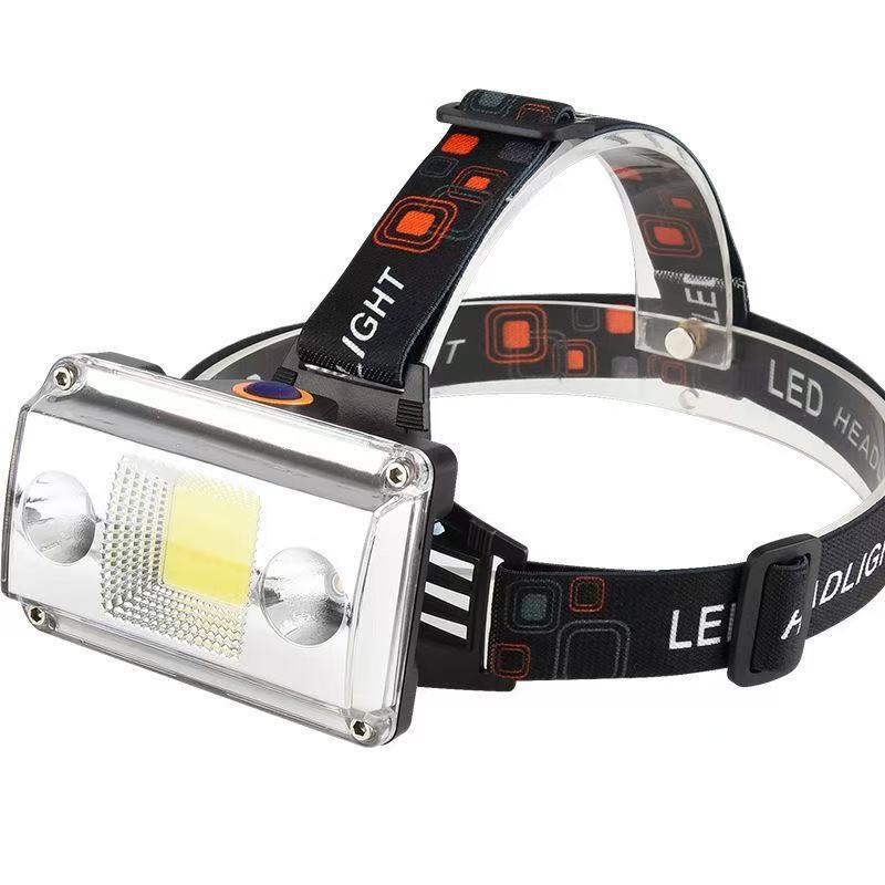 alta potencia ultra brillante luz de largo alcance luz alta luz al aire libre carga faro led pescar headset recargable faro de mantenimiento image 5