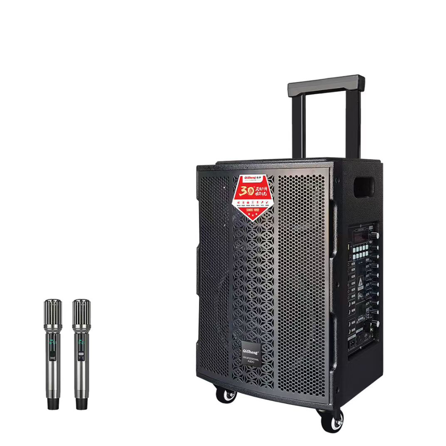 奇声音箱12寸户外拉杆音响 无线话筒蓝牙大功率唱歌