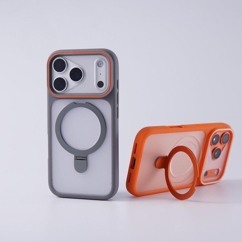 Cross-Border Iphone17Promax Phantom Magnetic Stand Phone Case Suitable for Apple 16 Large Window Matte Anti-Drop