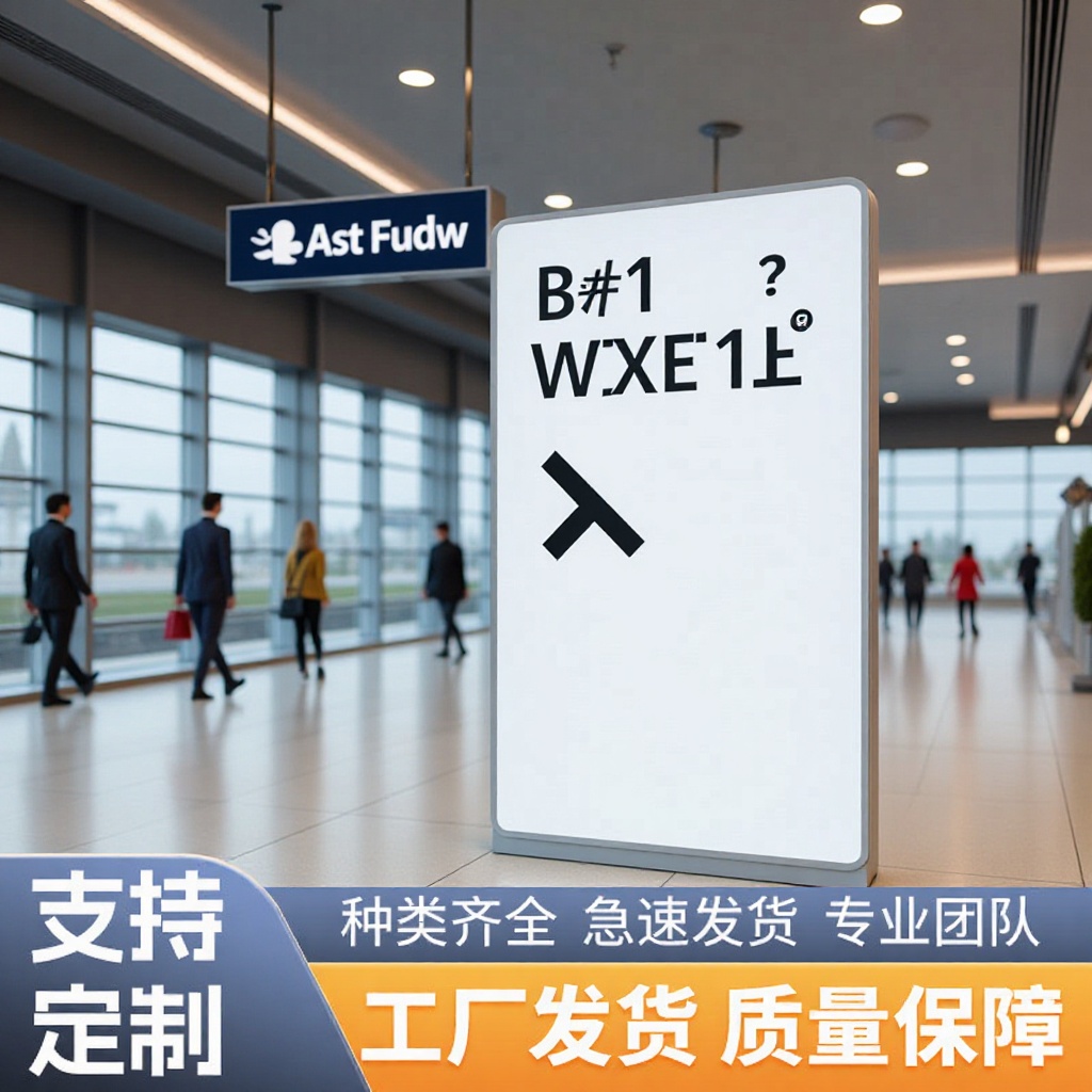 楼层索引牌焊接电镀夜间发光商场景区广场路边方向导引指示牌定制