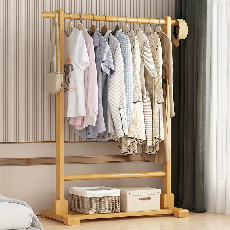Простые вешалки на пол для спальни угловые вешалки многофункциональные бытовые балконные вешалки для хранения одежды полка
