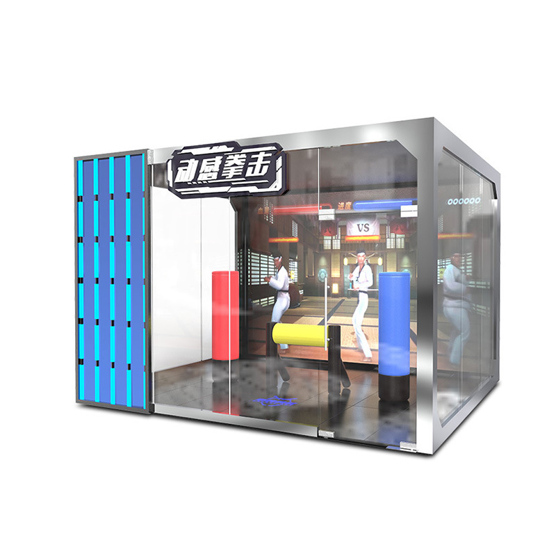 Boxeo de ventilación analógica interior multijugador deportivo digital ocio entretenimiento sala de experiencia interactiva comercial gimnasio dinámico