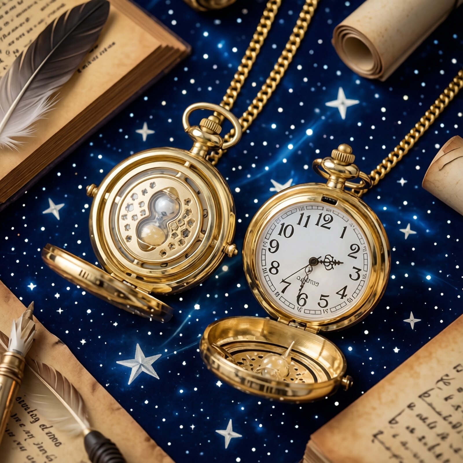 Harry Potter nuevo reloj de arena tallado con tapa flip hueco relojes de bolsillo relojes de collar relojes de estudiantes hombres y mujeres image 1