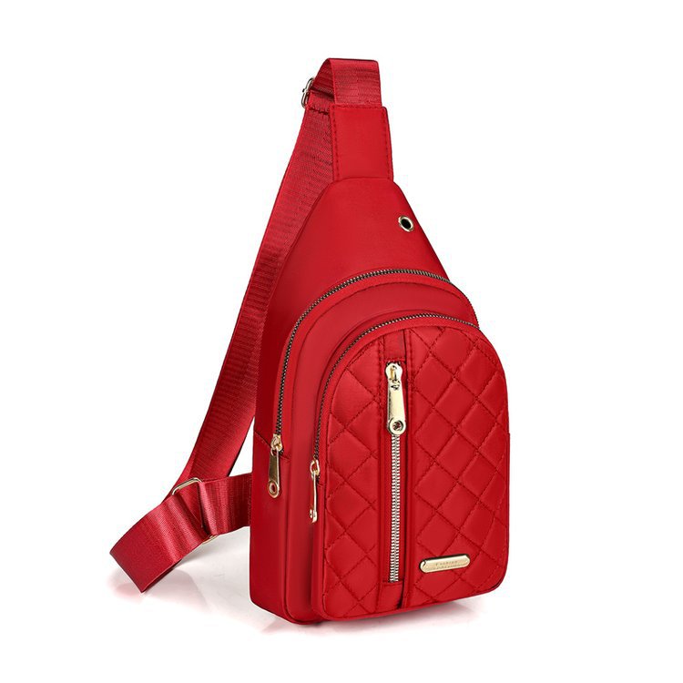 Bolso de mujer de comercio exterior al aire libre bolso de pecho de moda multicapa bordado bolso de hombro coreano bolso portátil de viaje de viaje