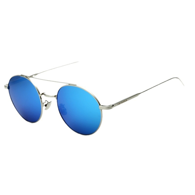 Hombres y mujeres polarizadas coloridas Rana Gafas de metal gafas de sol planas 3617