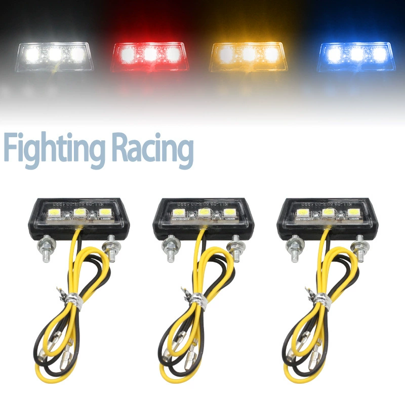 Мотоцикл модифицированный универсальный номерной знак маленький задний задний фонарь светодиодный номерной знак номерной знак лампочки задний фонарь декоративный свет