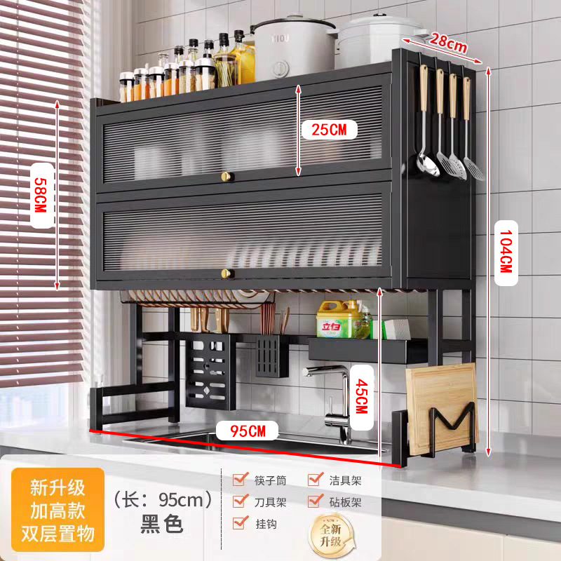cocina drenaje rack platos rack platos palillos cubiertos rack de almacenamiento fregadero de almacenamiento lavavajillas rack de almacenamiento