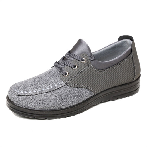 Men's spring old Beijing cloth shoes breathable large size casual middle-aged and elderly dad's shoes soft sole polyester light sole men's shoes