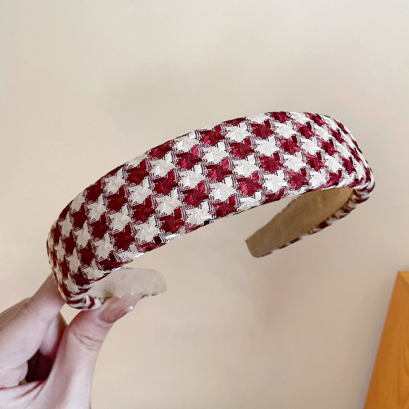 Diadema accesorios para el cabello de alto grado grutas de cabello rojo horquilla alta Cráneo accesorios superiores diadema Mori chica internet celebridad tocado Año Nuevo color