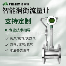 法米特lugb蒸汽流量计表 不锈钢机械式法兰分体式rs485涡街流量计