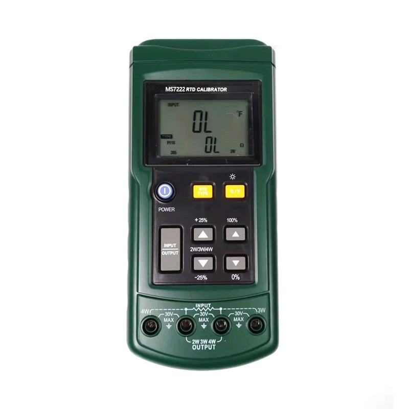 Huayi MS7222 Тепловое сопротивление Платиновый резистор калибратор Источник сигнала Многофункциональный процесс Проверка тока Выход