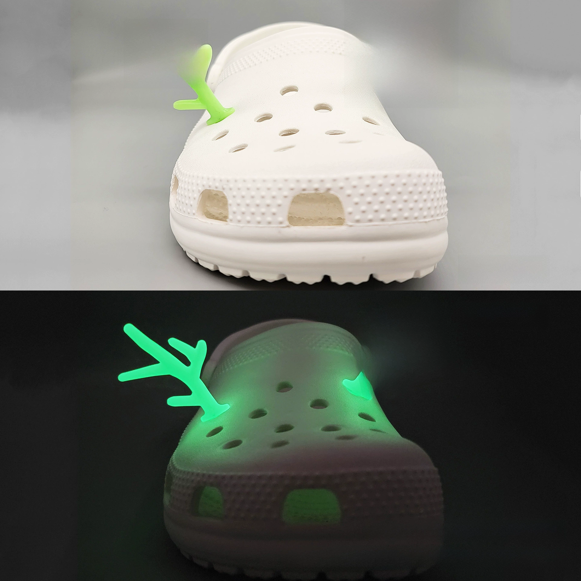 Crocs, рождественская обувная пряжка, разноцветный аксессуар