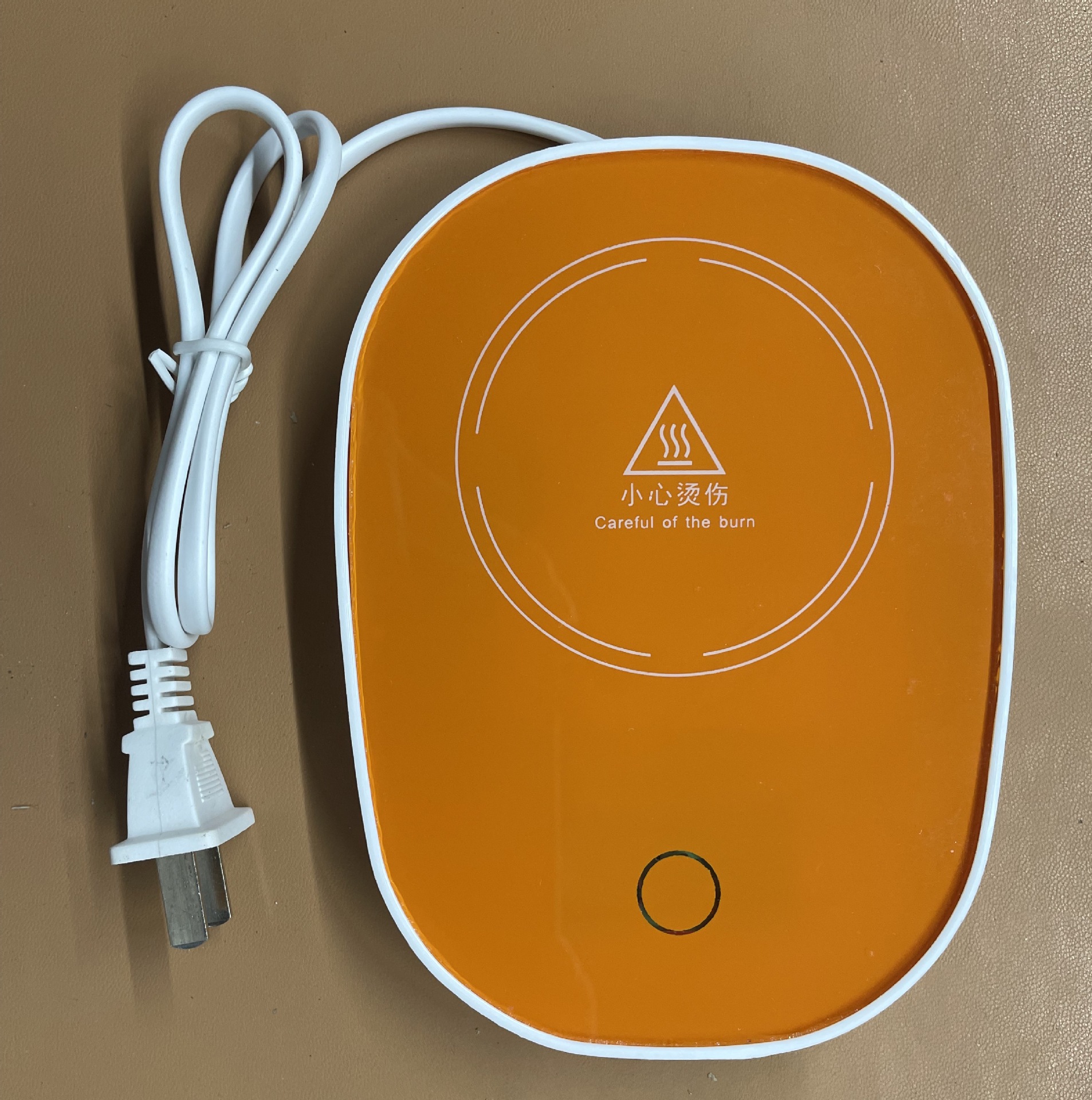 오렌지 컬러의 레귤러 코스터 백