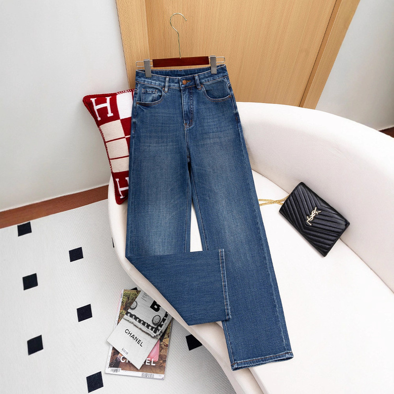 Li Girl Straight-Leg Jeans for Women 2026 Autumn New High-Waisted Slimming Versatile Loose Casual Wide-Leg Pants Li Girl Straight-Leg Jeans for Women 2026 Autumn New High-Waisted Slimming Versatile Loose Casual Wide-Leg Pants