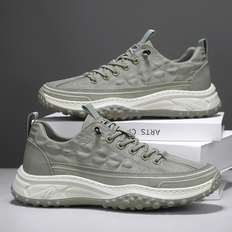 Zapatos de hombre transfronterizos 2025 nueva tendencia de moda simple zapatos casuales para hombres al aire libre cómodos zapatos deportivos para correr