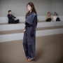 新款春季条纹连帽马甲