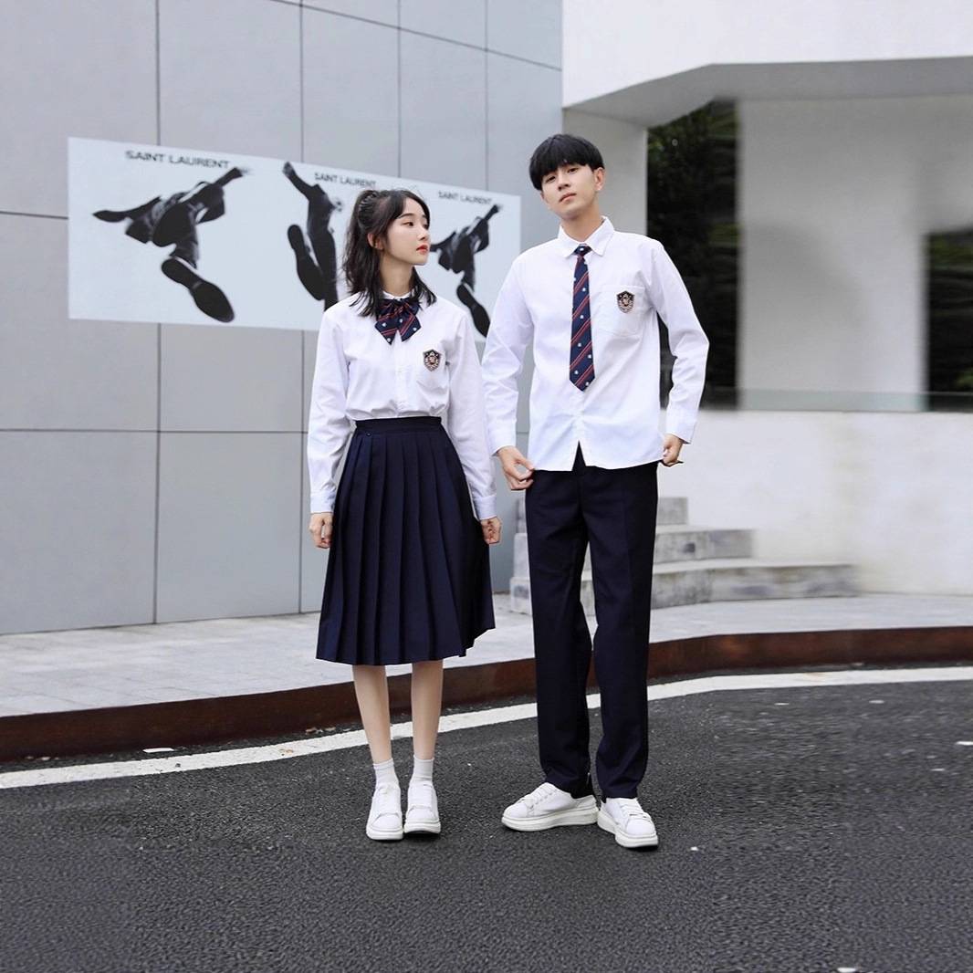 Recitation Chorus Competition Performance Clothing Long Skirt Junior High School Student Primary School Student Sports Meeting Graduation Class Uniform School Uniform Suit