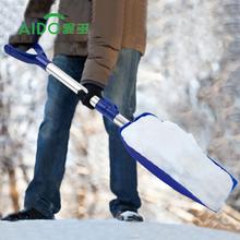 冬季除雪设备出雪铲可伸缩铝杆便携塑料雪锹生产厂家儿童除雪工具