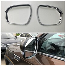 适用长安CS95后视镜雨挡反光镜雨眉电镀 长安CS95倒车镜改装亮挡