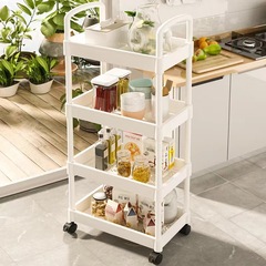 家庭用可動トロリー収納ラックキッチンオーガナイザースナック収納ラック多層ベッドサイド収納収納ラック