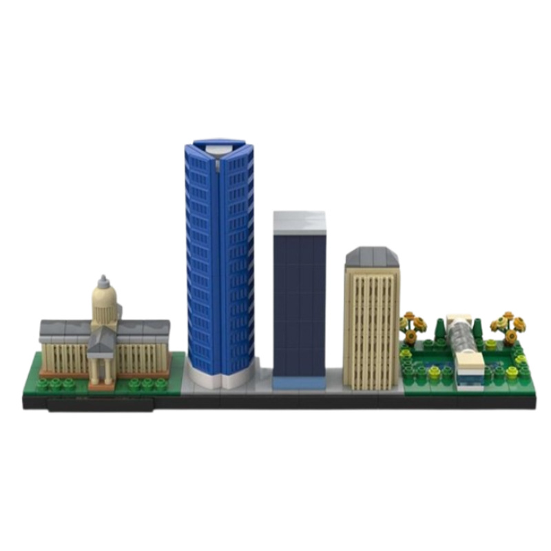 Building Block Cityscape Model Assembly Construction Toy Set_voghion.com