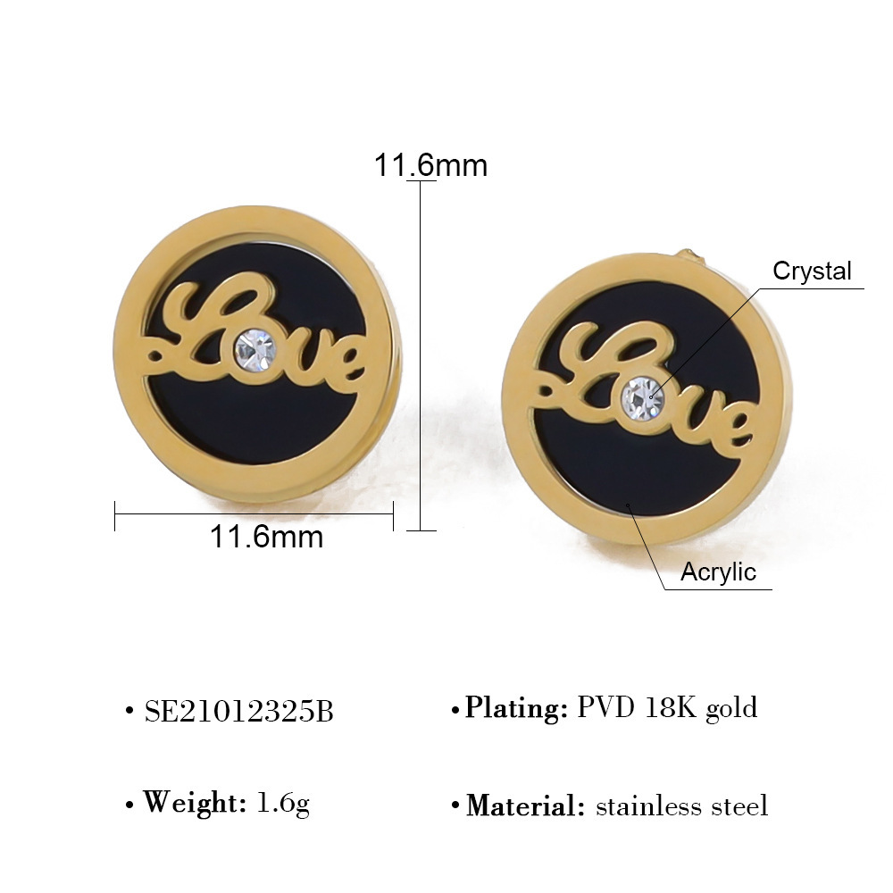 Oferta especial experiencia europea y americana joyería de acero titanio vacío galvanoplastia no decoloración no alérgica joyería pendientes collar fábrica al por mayor