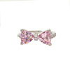 Cute one size ring for princess, Birthday gift, 750 sample gold