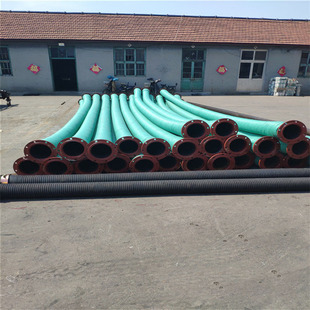 Large diameter mud pipe suction sand discharge wear-resistant rubber steel wire pipe steel wire winding cloth rubber pipe