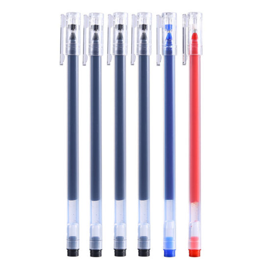 Black giant can write large capacity neutral pen student ballpoint pen stationery supplies wholesale creative transparent set of pens
