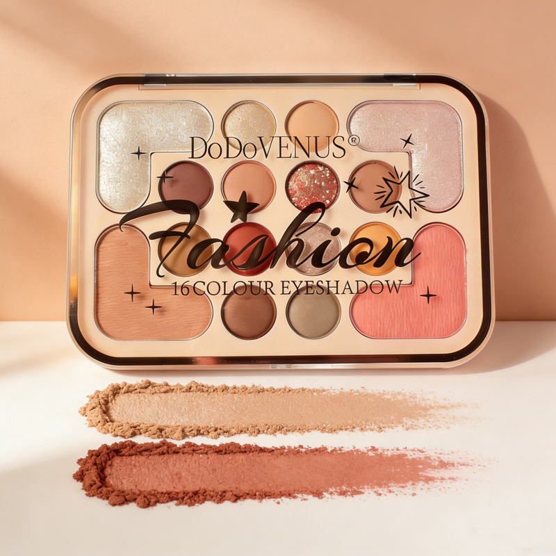 Nuevo transfronterizo de 16 colores de sombra de ojos tridimensional fácil de colorear resaltado reparación de la apariencia duradera sin quitar el maquillaje