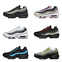 ハーフサイズのMax95衝撃吸収メッシュ通気性カジュアルエアクッションシューズ、男女兼用、学生トレーニング用耐摩耗性ランニングシューズ、外国貿易用