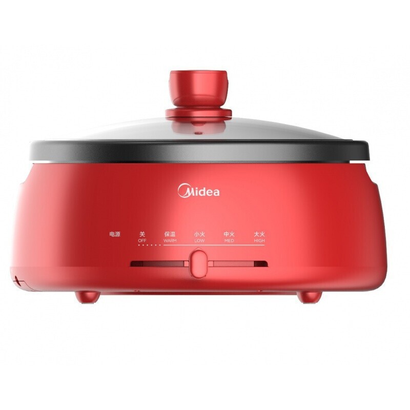 美的电火锅DH2851分体式4L家用电热锅韩式学生锅电煮锅