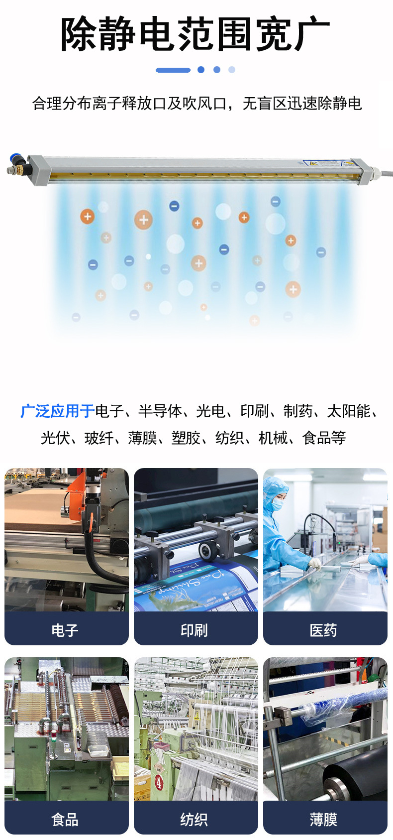 工业静电消除棒