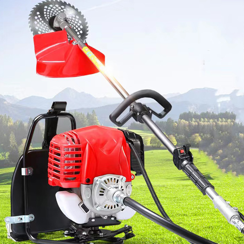 四冲程园林汽油割草机背负式割灌机农用小型田园开荒松土锄草机