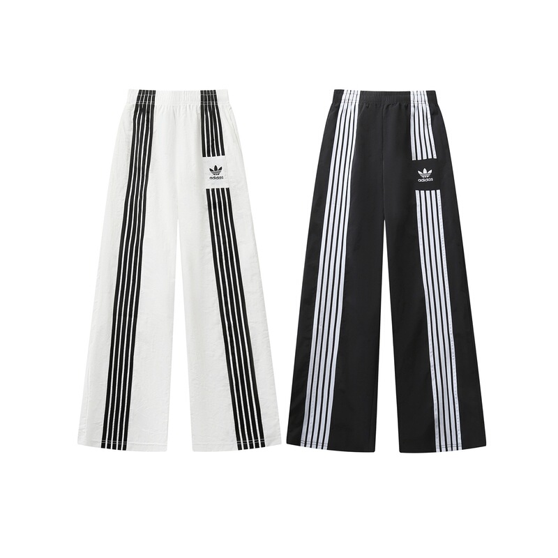 High-End Version of the Three-Leaf Clover Casual Pants for Men and Women, Summer Versatile Loose Five-Stripe Wide-Leg Pants, Korean Style Fashion Embroidery