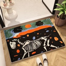 北欧复古艺术画浴室垫卫生间厕所门口吸水地垫硅藻泥防滑地毯软垫