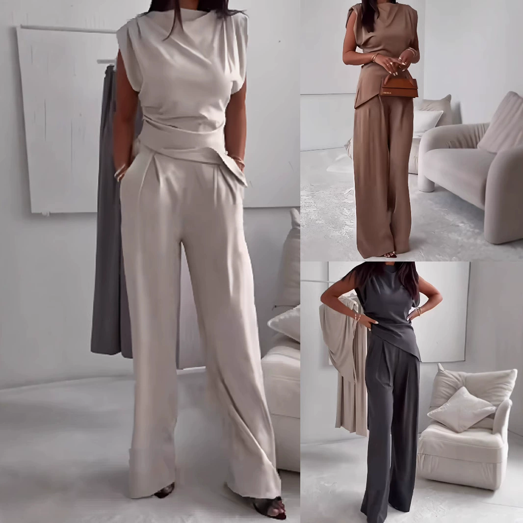 2025 Весна Лето Европейский и Американский Ветер Независимая Станция Амазонки INS Трансграничная внешняя торговля Женский удобный повседневный модный набор