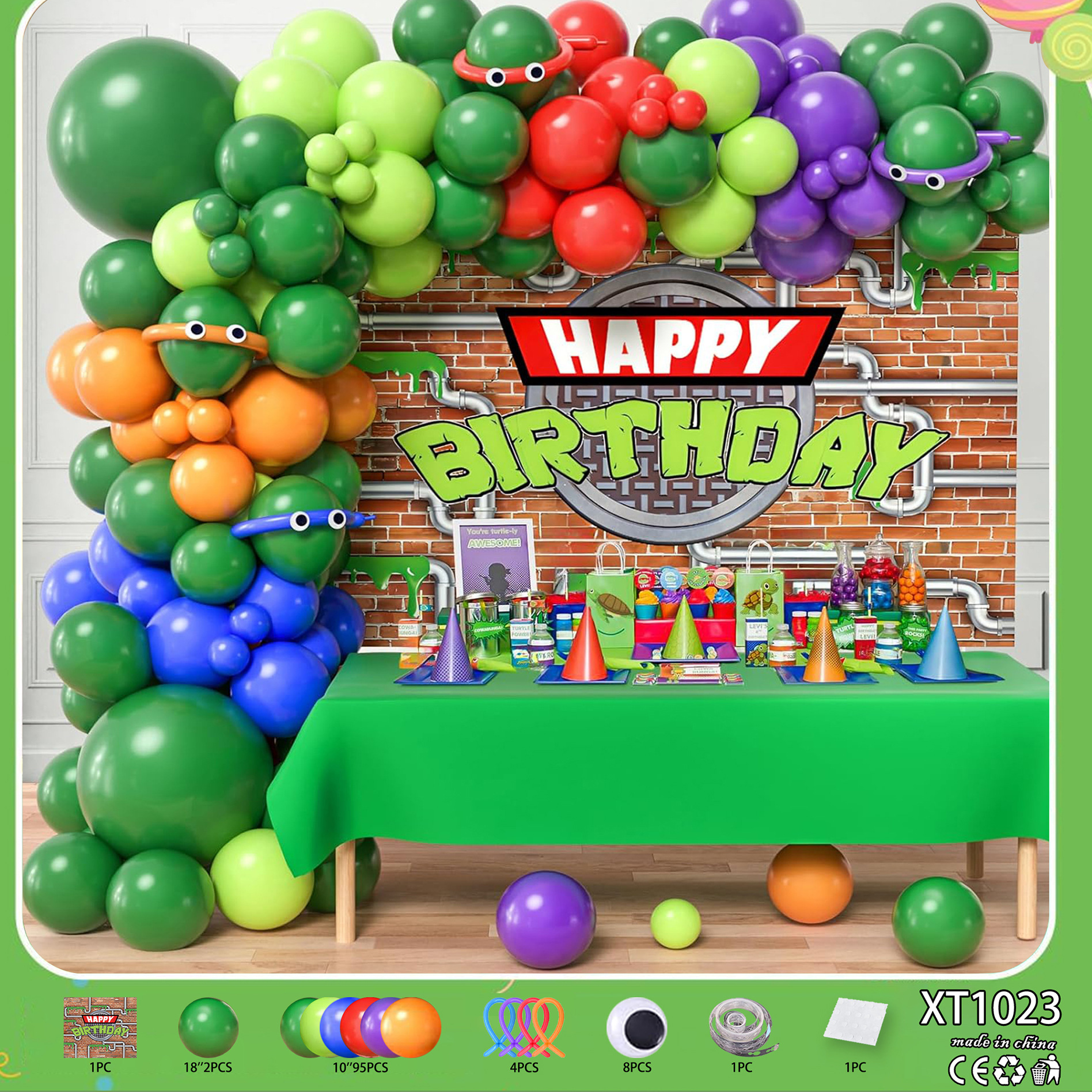 Juego de globos de cumpleaños Decoración de fiesta Juego de globos de cumpleaños para niños y niñas Dopamina de alta calidad 2025