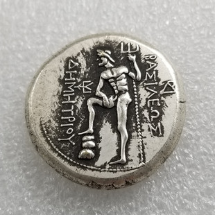 Antique Thickened Weight Ancient Greek Statue Goddess Coin Silver Round Silver Cake Irregular Size #7006