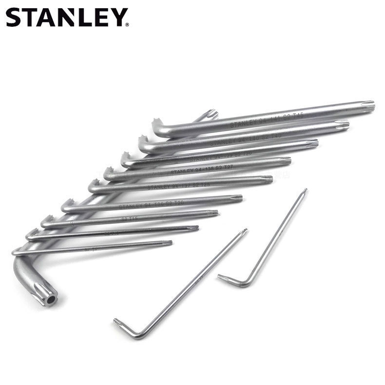 史丹利 长L型中孔花形扳手 内六角扳手94-130-23 131 132 133